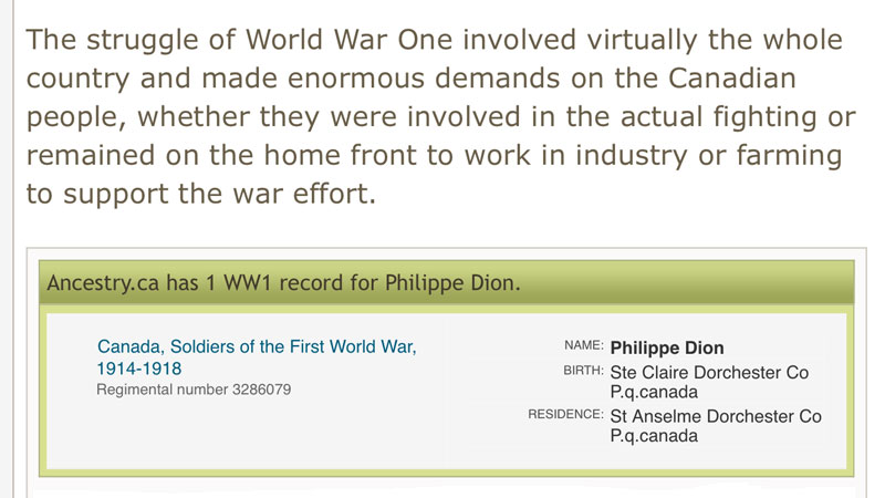 Philippe Dion - Army Service during World War I Philippe Dion - Army Service during World War I