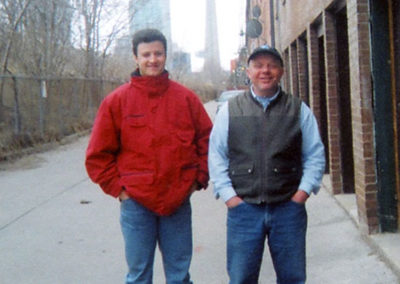 Thomas Aucreman (left) with Joel Bernier (right)